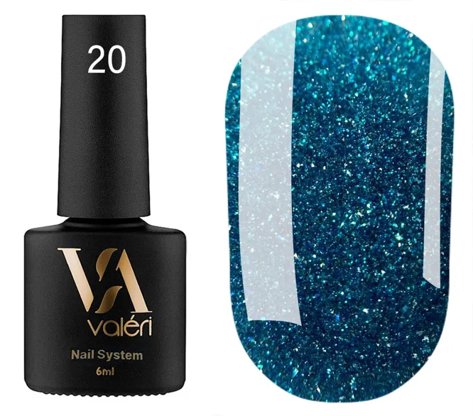 VALERI Flash Gel Polish Гель-лак світловідбивний 6 мл №020